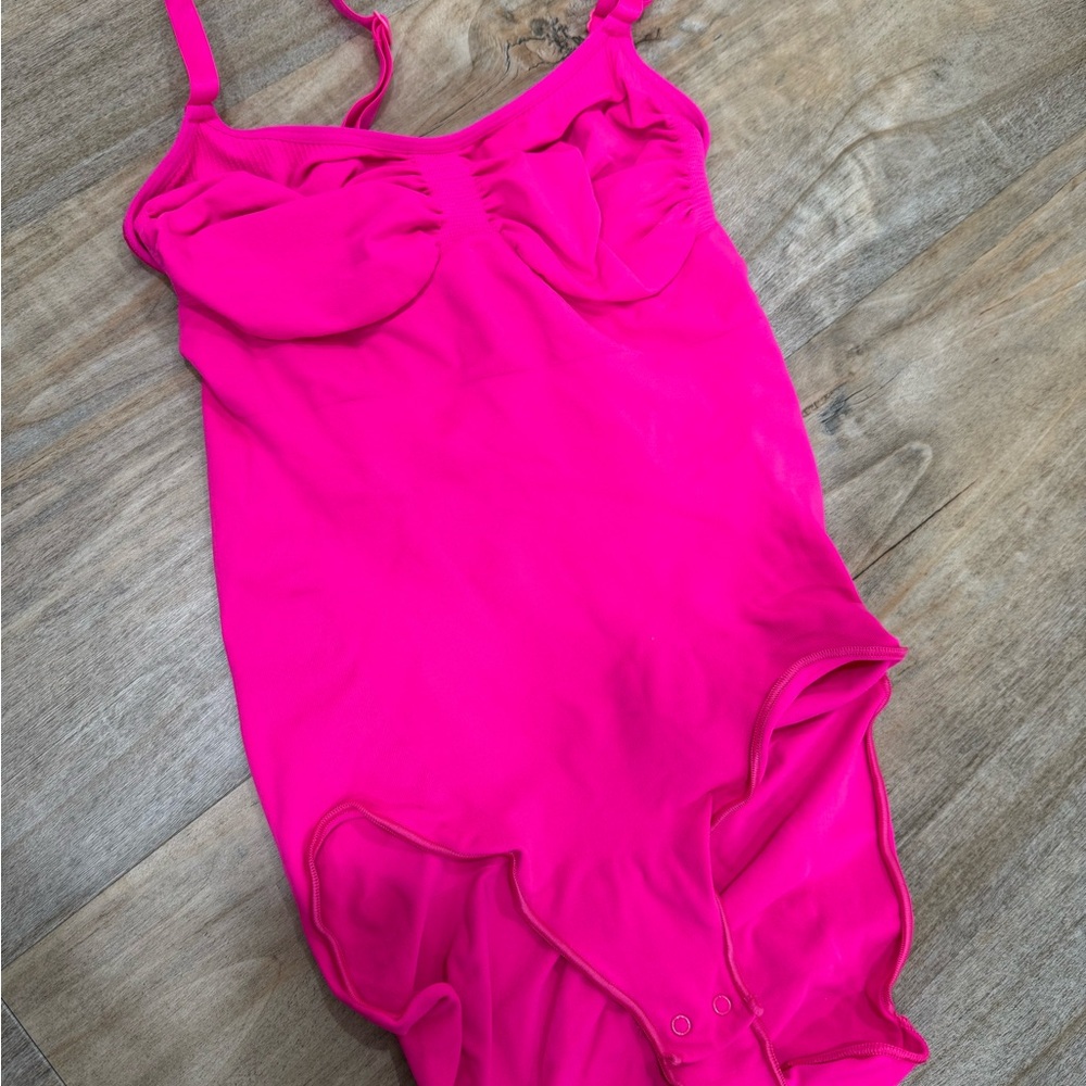 SKIMS Sculpting Brief Bright Pink Bodysuit